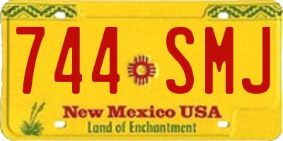 NM license plate 744SMJ