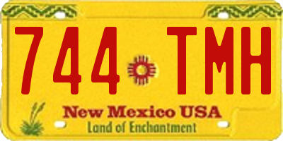NM license plate 744TMH