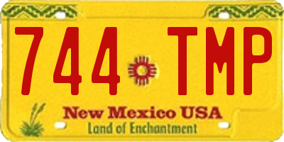 NM license plate 744TMP