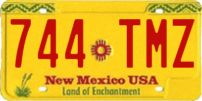 NM license plate 744TMZ