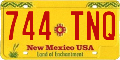 NM license plate 744TNQ
