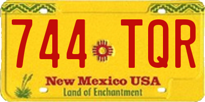 NM license plate 744TQR