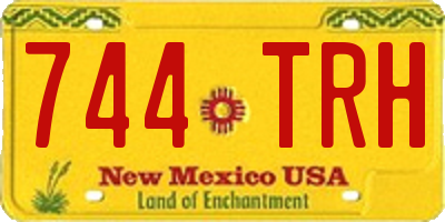 NM license plate 744TRH