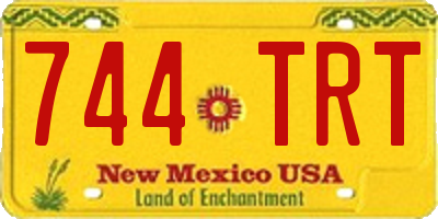 NM license plate 744TRT
