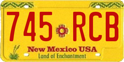 NM license plate 745RCB
