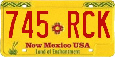 NM license plate 745RCK
