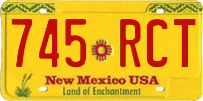 NM license plate 745RCT