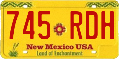 NM license plate 745RDH