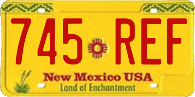 NM license plate 745REF