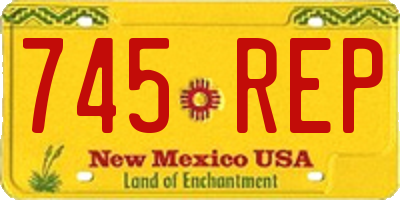 NM license plate 745REP