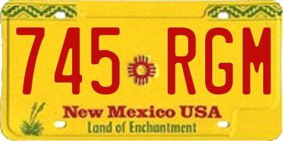 NM license plate 745RGM