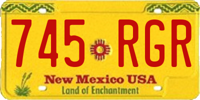 NM license plate 745RGR