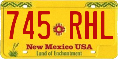 NM license plate 745RHL