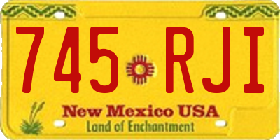 NM license plate 745RJI