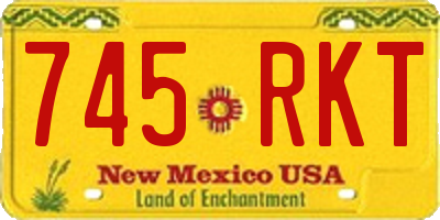 NM license plate 745RKT
