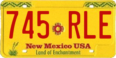 NM license plate 745RLE
