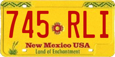 NM license plate 745RLI