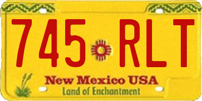 NM license plate 745RLT