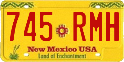 NM license plate 745RMH