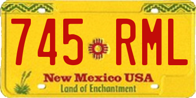 NM license plate 745RML