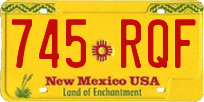 NM license plate 745RQF
