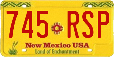 NM license plate 745RSP
