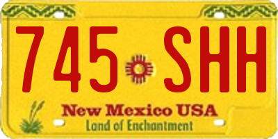 NM license plate 745SHH