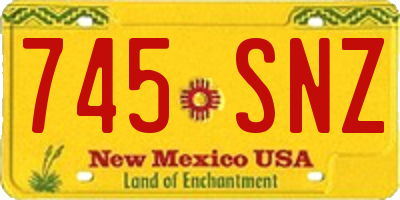NM license plate 745SNZ