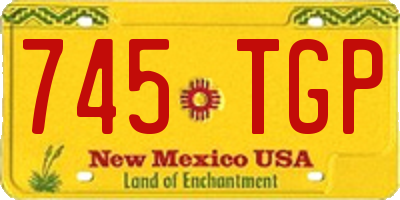 NM license plate 745TGP