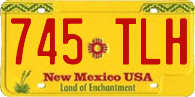NM license plate 745TLH
