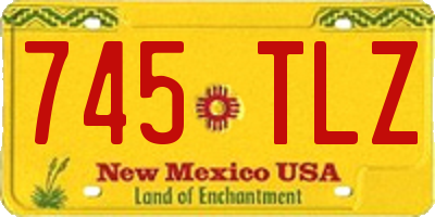 NM license plate 745TLZ