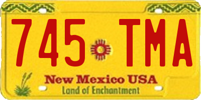 NM license plate 745TMA