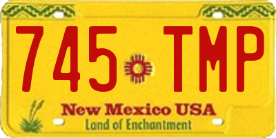 NM license plate 745TMP