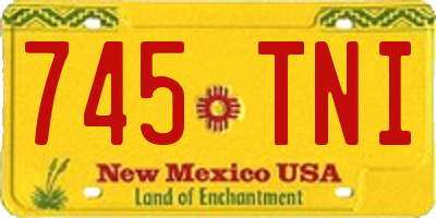 NM license plate 745TNI