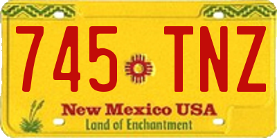 NM license plate 745TNZ