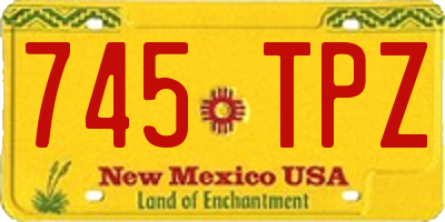 NM license plate 745TPZ
