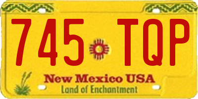 NM license plate 745TQP