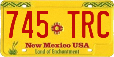 NM license plate 745TRC