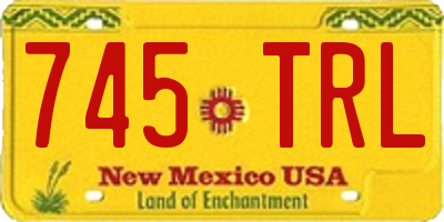 NM license plate 745TRL