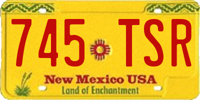 NM license plate 745TSR