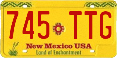NM license plate 745TTG