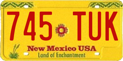 NM license plate 745TUK
