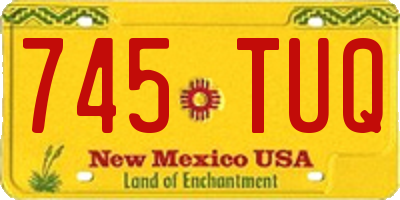 NM license plate 745TUQ