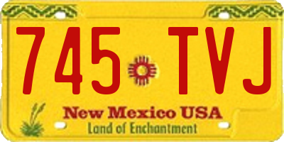NM license plate 745TVJ