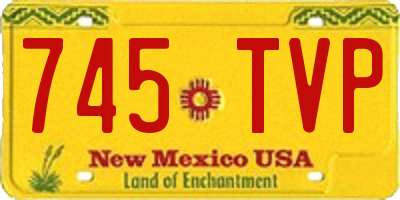 NM license plate 745TVP