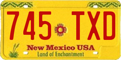 NM license plate 745TXD