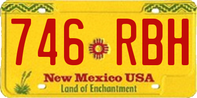 NM license plate 746RBH