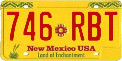 NM license plate 746RBT