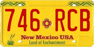 NM license plate 746RCB