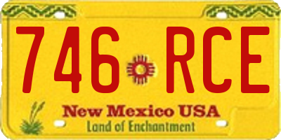 NM license plate 746RCE